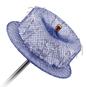 Image: The Amplatzer Amulet left atrial appendage occluder (Photo courtesy of St. Jude Medical).